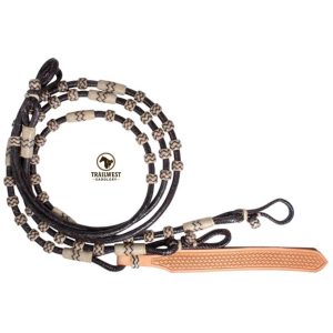Romal Reins – Brown w/ Accents – 16 Plait