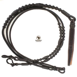 Romal Reins – Chocolate – 16 Plait