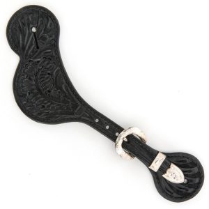 Ladies Black Dove Wing Spur Straps 01 .